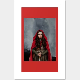 Red Riding Hood and The Big Bad Wolf Posters and Art